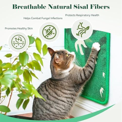 Sisal Cat Scratcher Mat Floor & Wall Cat Scratching Pad - Image 3