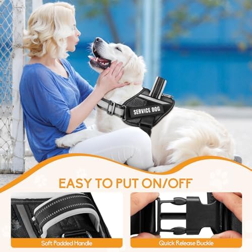 Service Dog Vest Harness and Leash Set, Animire in Training Dog Harness - Image 3