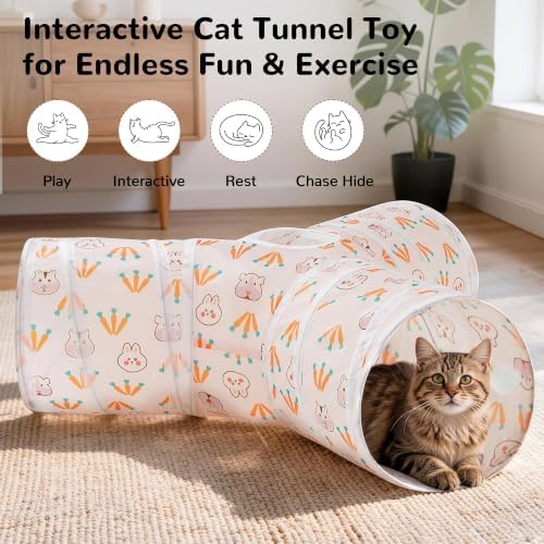 Tempcore Cat Tunnel, 3-Way Collapsible Toy - Image 4