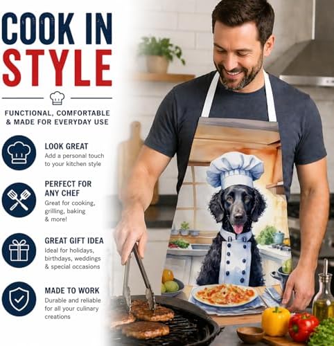 Caroline's Treasures Curly-Coated Retriever The Chef Apron Cooking Kitchen - Image 2