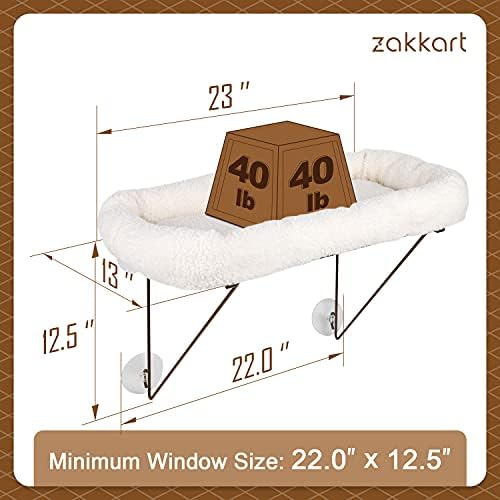 Zakkart Cat Window Perch, 100% Metal Supported from Below - Image 3