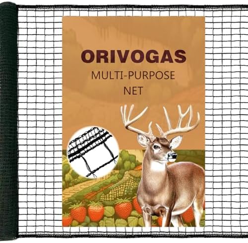 Plastic Mesh Fence Deer Fencing 4x75ft, Reinforced Edges, 55gsm Heavy Duty by Unknown