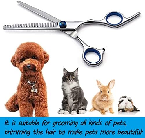 Dog Grooming Scissors, Stainless Steel Pet Thinning Shears - Image 7