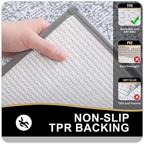 OLANLY Small Bathroom Rugs 24x16, Soft Absorbent Microfiber Bath Rugs - Image 5