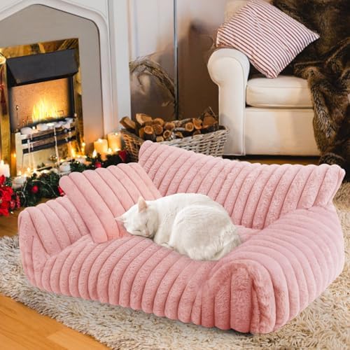 Cute Cat Couch Bed for Indoor Cats, Dog Beds for Small Dogs Couch by Unknown