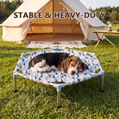 Elevated Dog Bed, Raised Cooling Dog Bed, Outdoor Dogs Cot Small, Pet Cot - Image 7