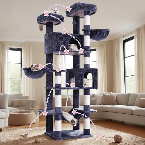 Gitelsnour 80.7'' Tall Cat Tree Tower - Image 7