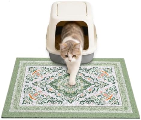 Unicorn Catcher 24"x15" Cat Litter Mat Non-Slip Washable Litter Box Mat by UnicornCatcher