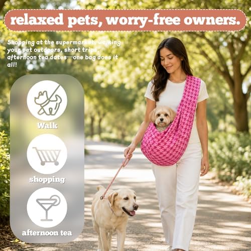 Dog Sling Carrier for Small Dogs and Cats 5–16 lbs, Puppy Carrier Sling - Image 7