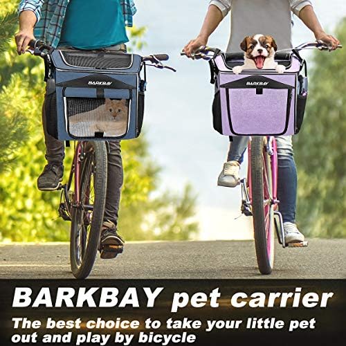 Dog Bike Basket Carrier, Expandable Foldable Soft-Sided Dog Carrier, 2 Open - Image 2