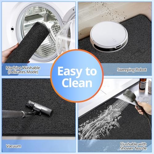 Upgraded Bath Mat 19x30Inch, Thin Bath Mats Rugs - Image 5