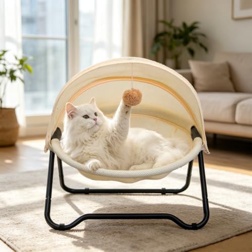 Cat Bed, Pet Hammock Bed for Cats and Dogs, Comfortable and Breathable Elevated by ROGSOUTH