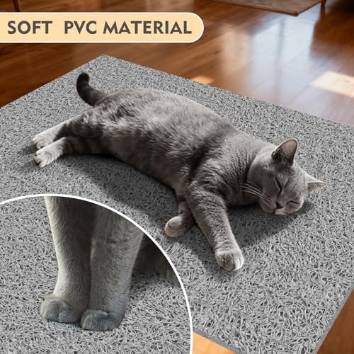 Jumbo Cat Litter Mat Catcher 35"x24" | Ultra-Absorbent Litter Box Rug - Image 4