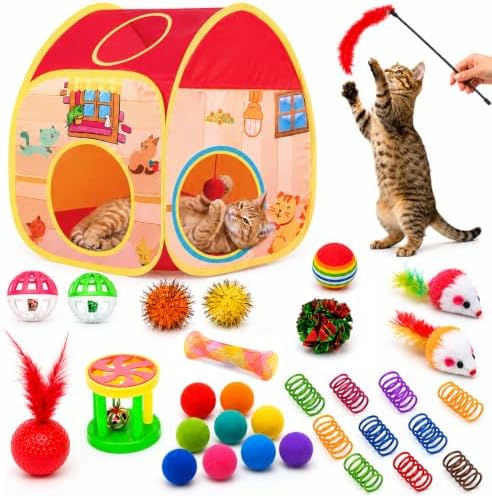 AILUKI 33PCS Cat Toys Variety Pack by AILUKI