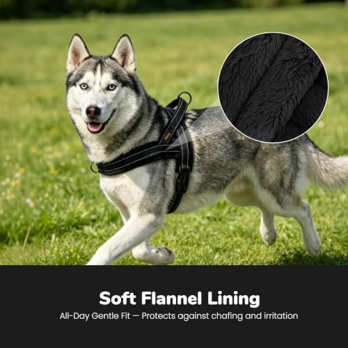 Didog No Pull Dog Harness for Medium Dogs, Soft Flannel Padded - Image 2