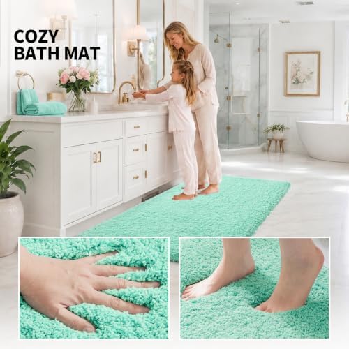 ILANGO Bathroom Rugs 60" × 24", Extra Soft Absorbent Microfiber Bath Rugs - Image 5