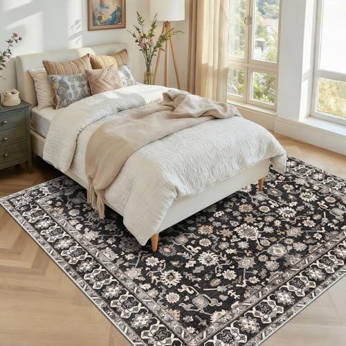 Washable 6x6 Square Rug: Non Slip Soft Stain Resistant 6 ft Carpet - Image 2