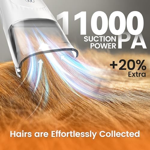 oneisall Dog Grooming Vacuum, 7 in 1 Grooming kit Tools - Image 4