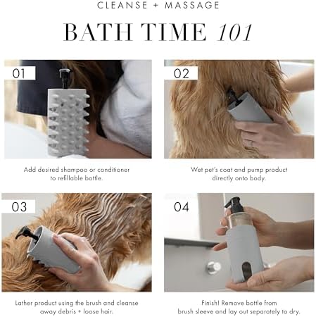 Tweezerman Cat & Dog Bath Brush - Image 4