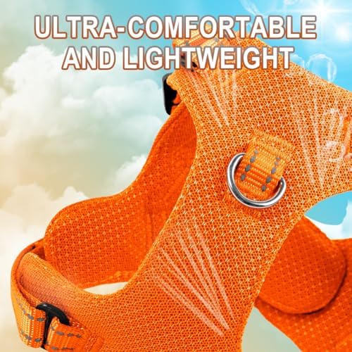 Dog Harness Step in Dog Vest Harness, Reflective Adjustable Puppy No Pull - Image 2
