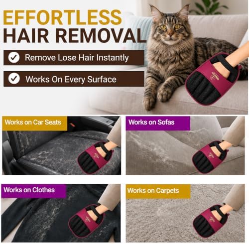 Pet Hair Remover Glove for Dogs & Cats - Image 4