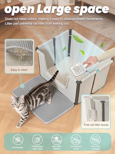 BOLUAMPHC® Large Foldable Cat Litter Boxes - Image 3