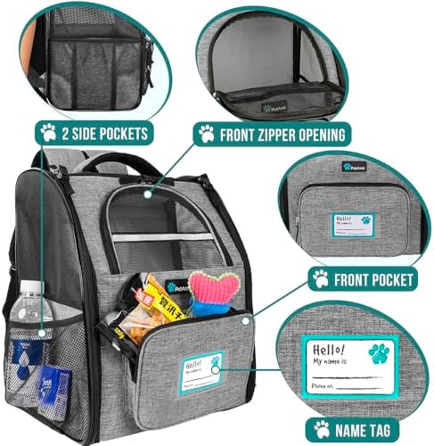 PetAmi Dog Backpack Carrier Airline Approved Cat Pet Puppy Bag - Image 3