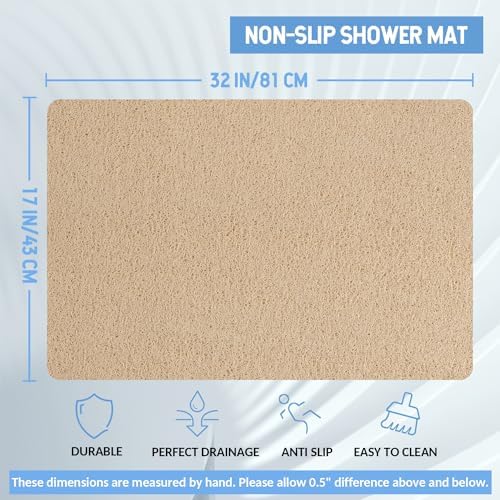 Hargiis Non Slip Bathtub Mat, Anti Slip Shower Mat, Quick Drying Bath Tub Mats - Image 2
