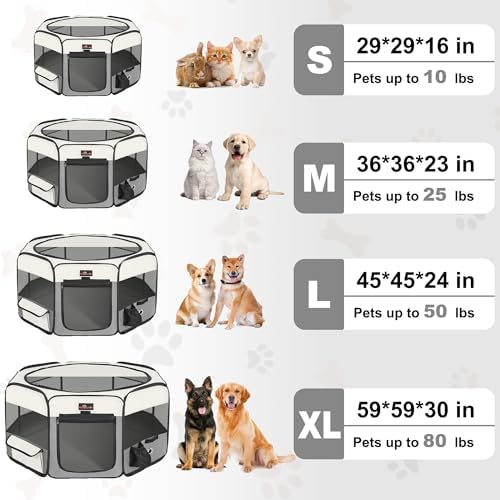 Aivituvin Dog Playpen Foldable Waterproof Pet Play Pens - Image 5