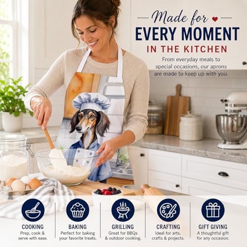 Caroline's Treasures Saluki The Chef Apron Cooking Kitchen Server Baking Crafts - Image 6
