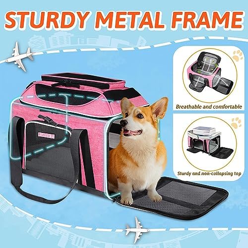 Petskd Top-Expandable Small Pet Carrier 18"x13"x9.5" Airline Approved - Image 6