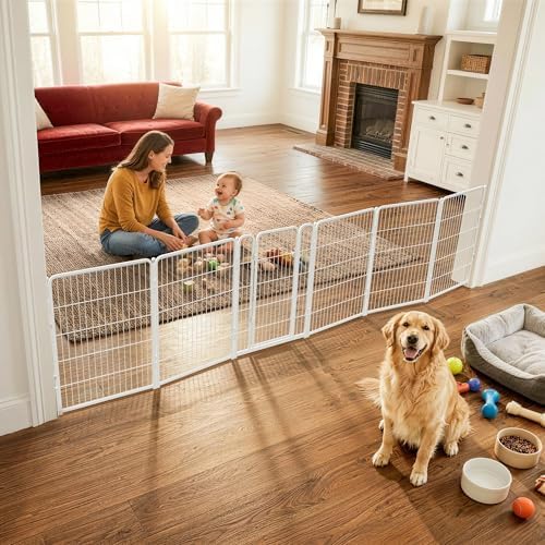 FXW Dog Gate, Extra Wide Adjustable by FXW