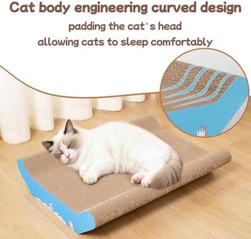 Cardboard Cat Scratcher Bed 22x16 Large Cat Scratch Pad - Image 2