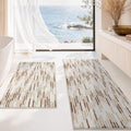 BSICPRO Bathroom Rugs Sets 2 Piece, Modern Bath Mat 20"x47"+20"x32" by BSICPRO