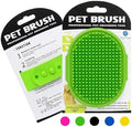 Silicone Pet Grooming Brush for Dogs & Cats – Soft Bath Brush, Gentle by Unknown
