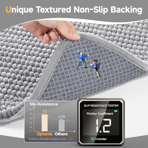 Ophanie Grey Door Mat Runner 48x30, Muddy Mats - Image 3