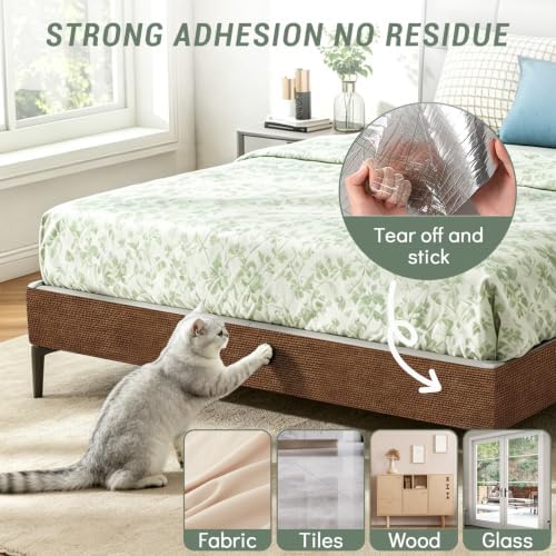 Cat Scratch Couch Furniture Protector, 78.7x15.8In Adhesive Scratch Pad - Image 6
