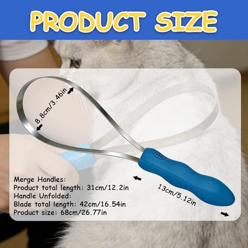 Deshedding Tool Grooming Brush for Horse Dog Cat - Image 2