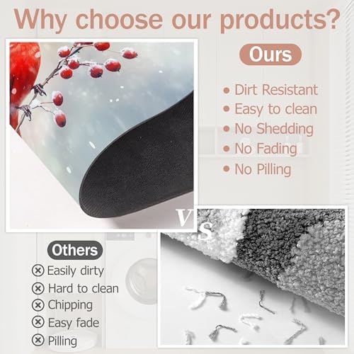 Bath Mat, Quick-Drying Non-Slip Rubber Bath Mats Absorbent Diatomaceous Earth - Image 5