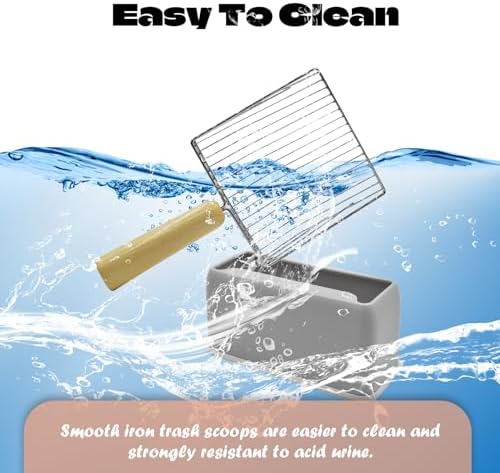 Metal Cat Litter Scooper with Holder, Stainless Steel Litter Scooper with - Image 6