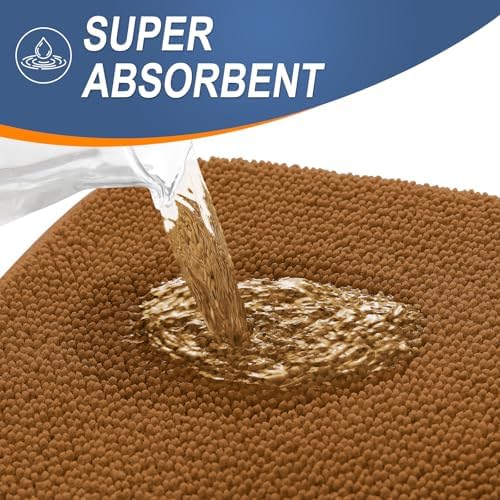 OLANLY Memory Foam Bathroom Runner Rugs 47x20, Absorbent Long Mat - Image 3