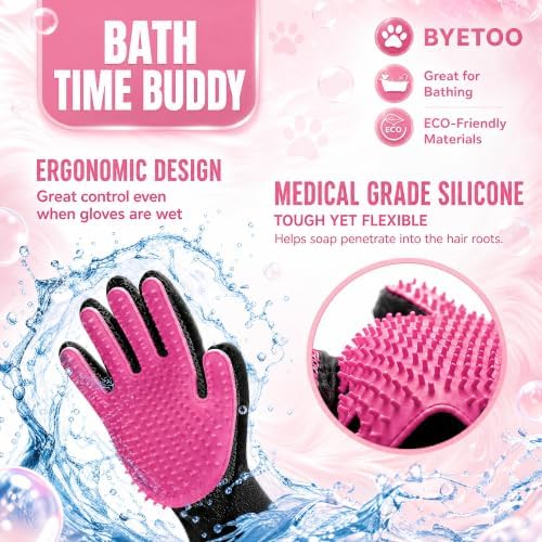 BYETOO Pet Dog Cat Grooming Glove - Image 5