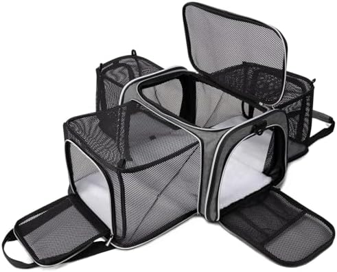 BAGLHER Cat Carrier Bag, Airline Approved Pet Carrier Soft Side Pet Travel 5 by BAGLHER