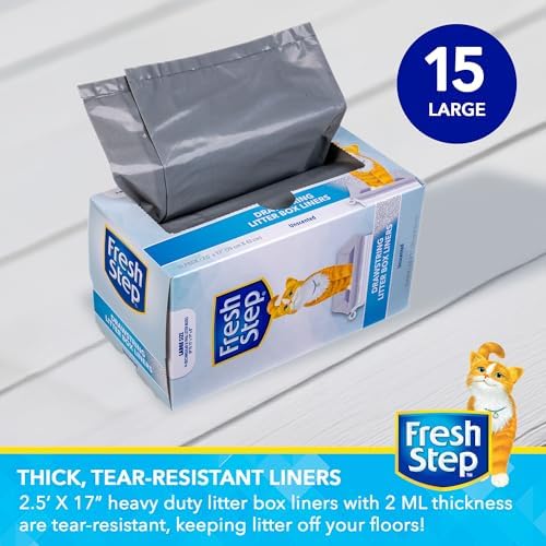 Fresh Step Drawstring Cat Litter Liners, 2.5 ft x 17 in, 15 Ct - Image 2