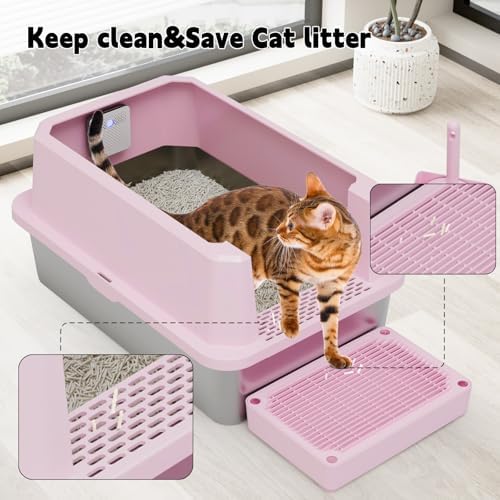 RIZZARI High-Sided Large Cat Litter Box: 2-Pack - Image 6