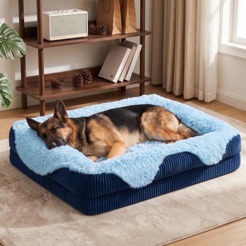 GASUR Orthopedic Dog Bed Extra Large Sized Dog, Washable XL Dog Couch Beds by GASUR