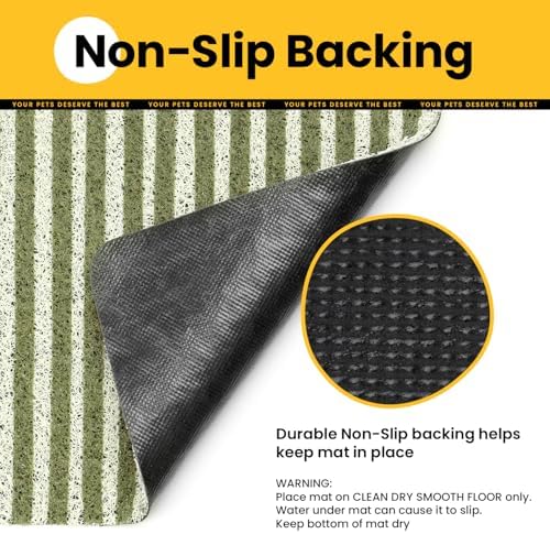 Conlun Cat Litter Mat Litter Trapping Mat, Premium Durable PVC Cute Cat Litter - Image 6