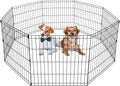 BestPet | Foldable Dog Playpen | 24 Inch, 8 Panels | Metal Pet Exercise Pen by BestPet