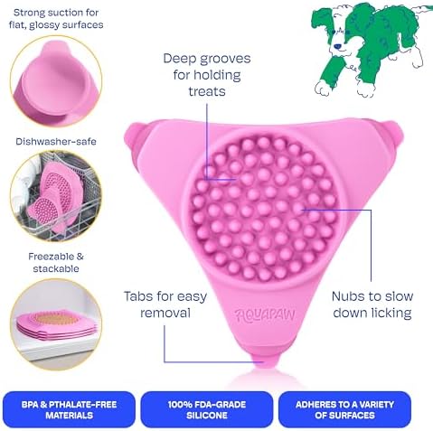 Aquapaw Lick Mat for Dogs 2-Pack XL & Small, Suction Cup Dog Slow Feeder Pad & - Image 5
