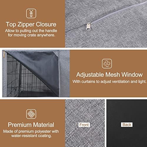 HiCaptain 36-Inch Dog Crate Cover - Image 5